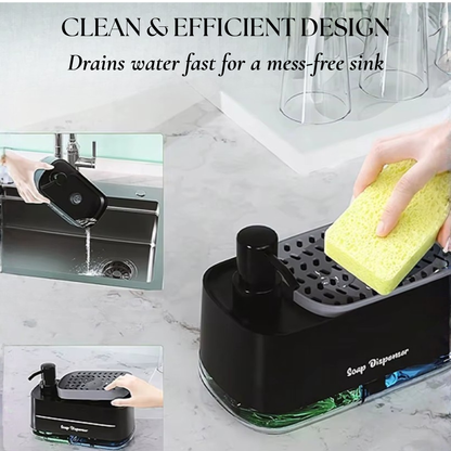 2-in-1 Soap Dispenser with Sponge Holder