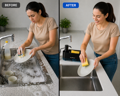 2-in-1 Soap Dispenser with Sponge Holder